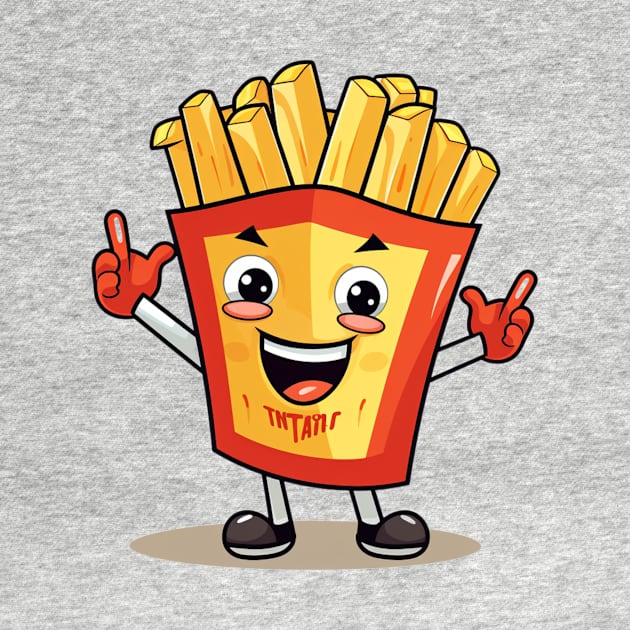 kawaii french fries T-Shirt cute by nonagobich